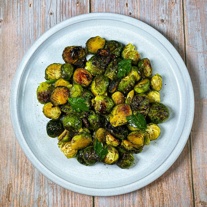 Roasted Brussels Sprouts with Maple Glaze