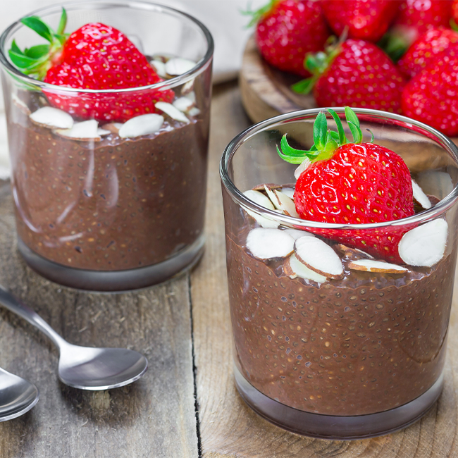 Strawberry Chocolate Chia Pudding