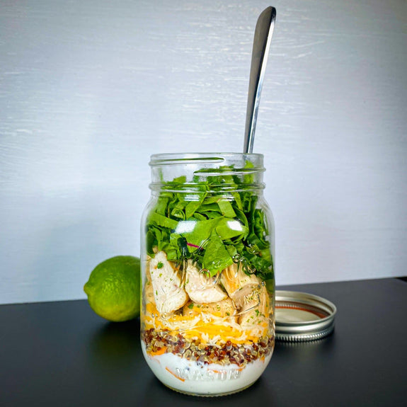 Burrito Bowl Mason Jar Salad
