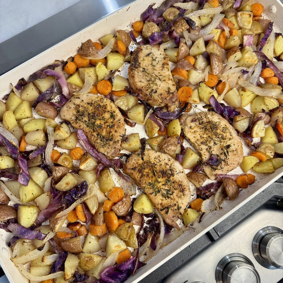 Sheet Pan Pork Chops & Veggies