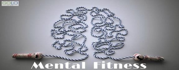 Jump rope arranged in a brain design