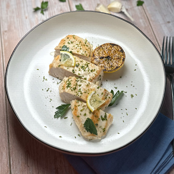 Slow Cooker Lemon Garlic Chicken