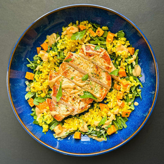 Turmeric Cauliflower Rice Bowl