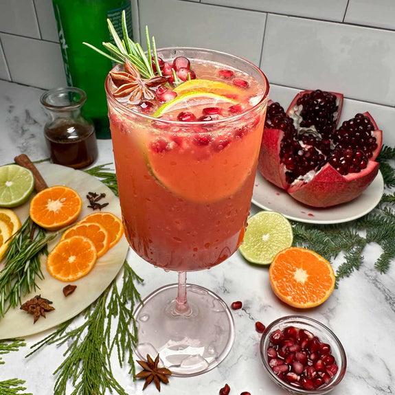 Spiced Pomegranate Spritzer