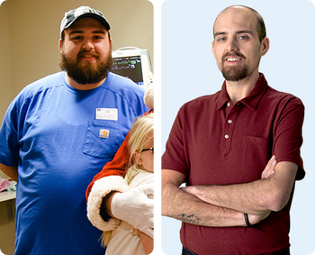 Trevor lost 132 lb. in 3 years and 8 months and 41% of his body weight